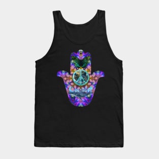 Hand of Fatima,  Purple Tank Top